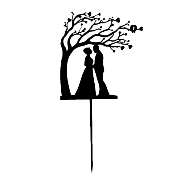 Taarttopper Huwelijk Graveren