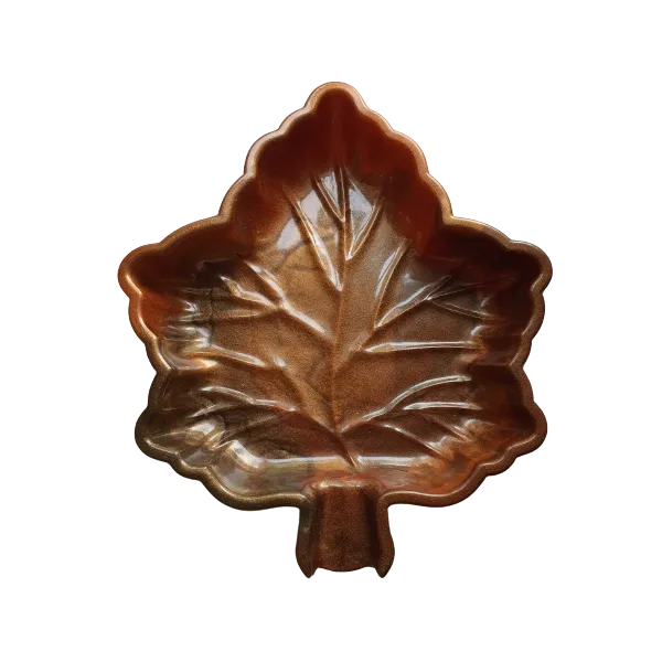 Bladschaaltje Resin Bruintinten