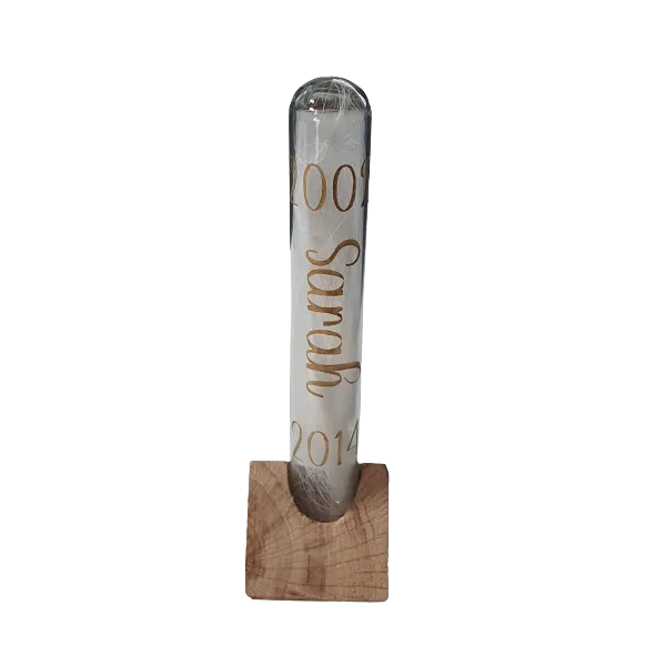 Gedenkbuisje met Zandstraal Gravure