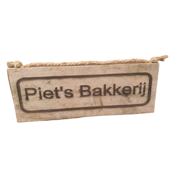 Steigerhout Bord Middel Graveren