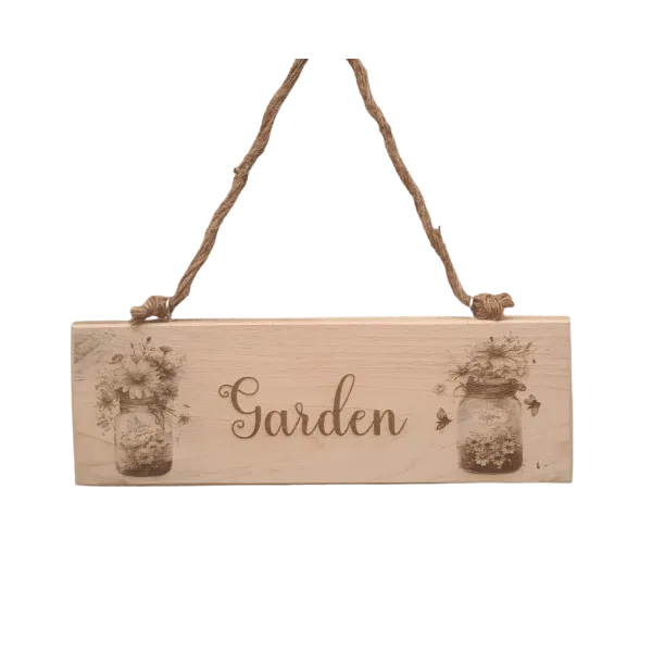 Gerecycled Houten Bord Klein Graveren