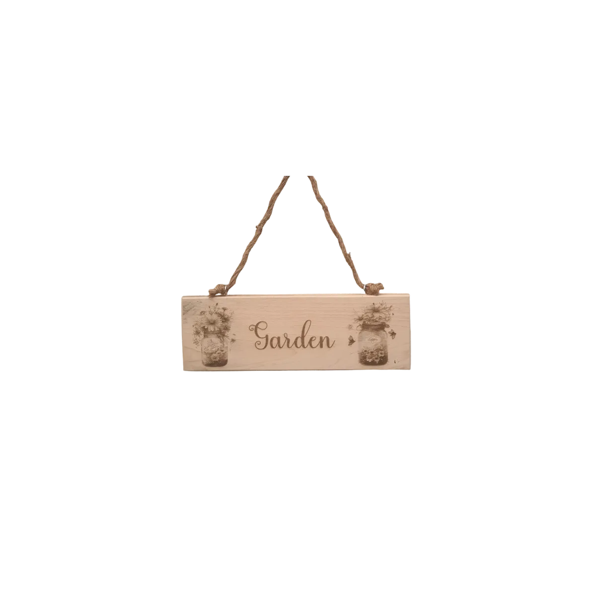 Gerecycled Houten Bord Klein Graveren