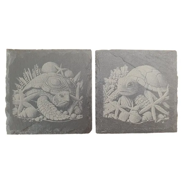 Leisteen Onderzetters Set van 4