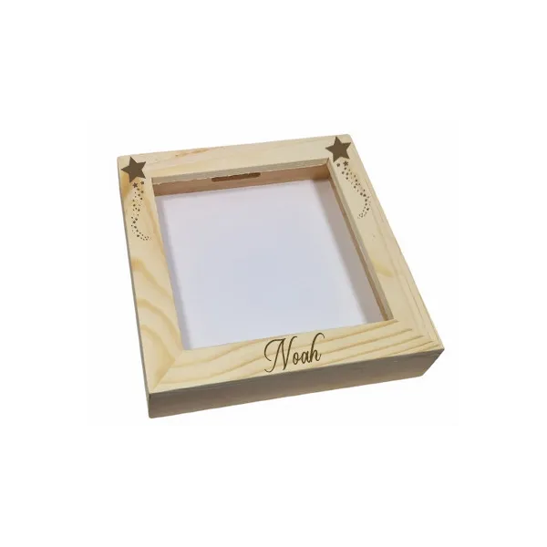 Plexiglas Spaarpot Middel