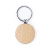Sleutelhanger Hout Dubbelzijdig Rond