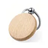 Sleutelhanger Hout Dubbelzijdig Rond