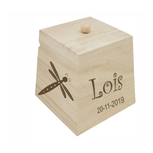 Houten Bewaarkistje met Klepdeksel