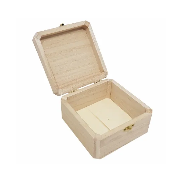 Houten Bewaarkistje Vierkant