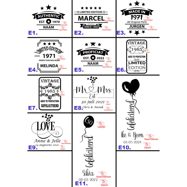 Wijnfles Moscato Graveren