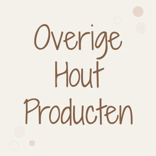 Overige houtproducten