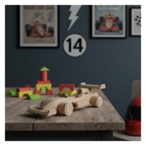 Houten Formule 1 Auto (Klein)