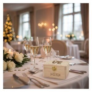 Bijzonder Vierkant Houten Bewaarkistje met Sluiting