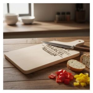 snijplank beuken met handvat
