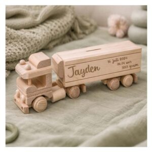 Stoere Vrachtwagen Spaarpot met Oplegger