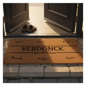 kokosmat met eigen ontwerp